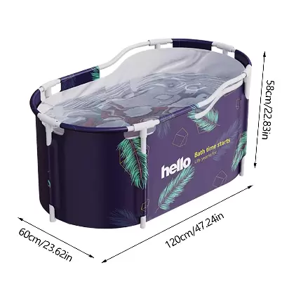 Foldable Oval Bathtub Water Spa Tub Adult Spa Bath Bucket Large Tub Home