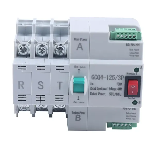 3P Dual Power Generator Changeover Switch Automatic Transfer Switch 100A 3P Dual Power Generator Changeover Switch Automatic Transfer Switch 100A
