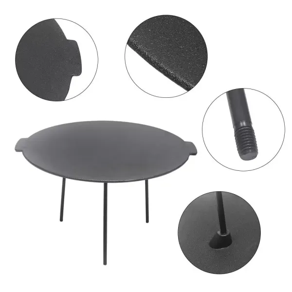 Extra Large Cast Iron Grill Griddle Pan Hamburger Steak Stove BBQ Fry Outdoor Extra Large Cast Iron Grill Griddle Pan Hamburger Steak Stove BBQ Fry Outdoor