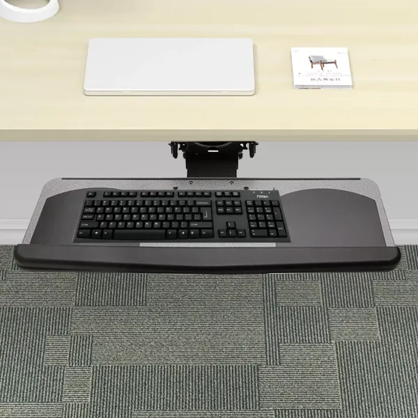 Adjustable Office Shelf Underdesk Keyboard Drawer Under Desk Computer Table