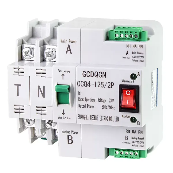 2P 63A Automatic Transfer Switch Dual Power Automatic Transfer Switch 220V