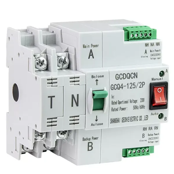2P 63A Automatic Transfer Switch Dual Power Automatic Transfer Switch 220V 2P 63A Automatic Transfer Switch Dual Power Automatic Transfer Switch 220V