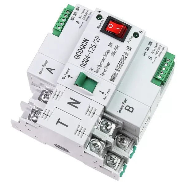 2P 63A Automatic Transfer Switch Dual Power Automatic Transfer Switch 220V