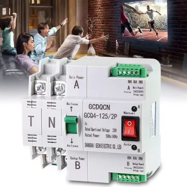 2P 63A Automatic Transfer Switch Dual Power Automatic Transfer Switch 220V