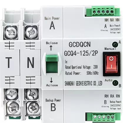 2P 63A Automatic Transfer Switch Dual Power Automatic Transfer Switch 220V