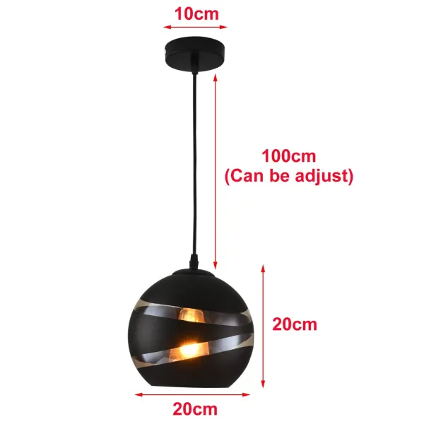 Modern LED Glass Pendant Lamp Creative Chandelier Kitchen Ceiling Light Fixture