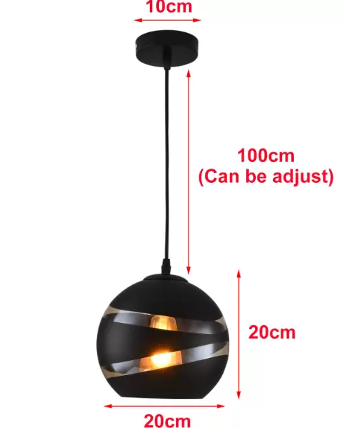 Modern LED Glass Pendant Lamp Creative Chandelier Kitchen Ceiling Light Fixture