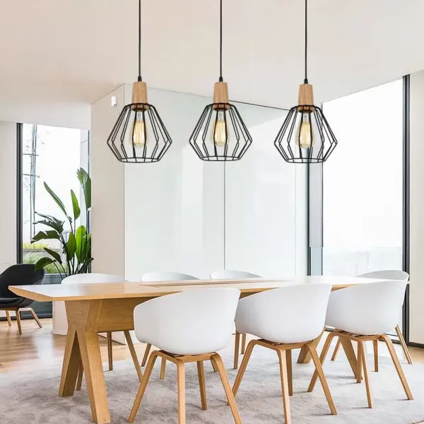 3-Light Retro Pendant Light Hanging Ceiling Lighting Fixture Chandelier Bar Lamp
