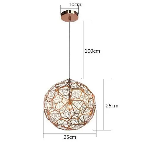 Modern Glass Ball Pendant Light Dining Room Lighting Chandelier LED Ceiling Lamp
