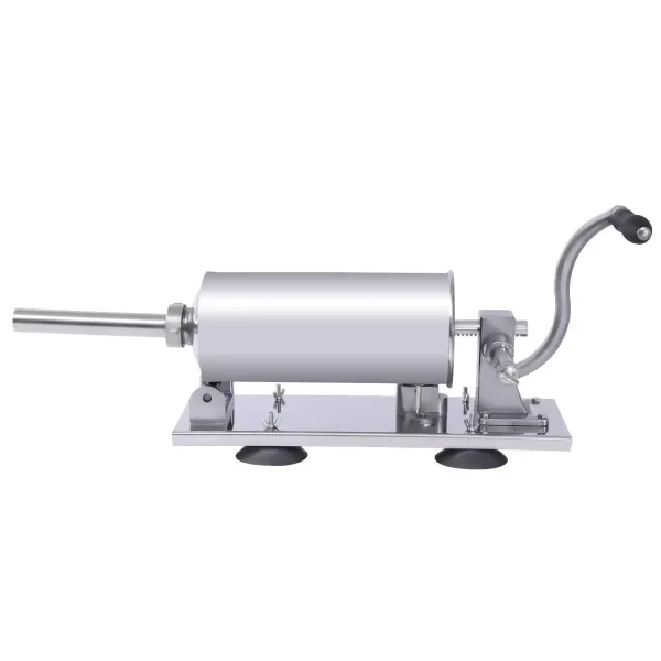 4L/8 LBS Sausage Stuffer Manual Stainless Steel Horizontal Sausage Maker Meat Filling Machine