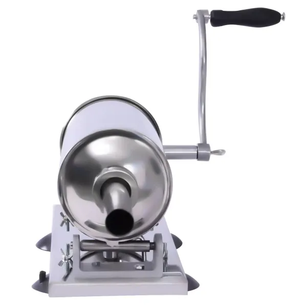 4L/8 LBS Sausage Stuffer Manual Stainless Steel Horizontal Sausage Maker Meat Filling Machine