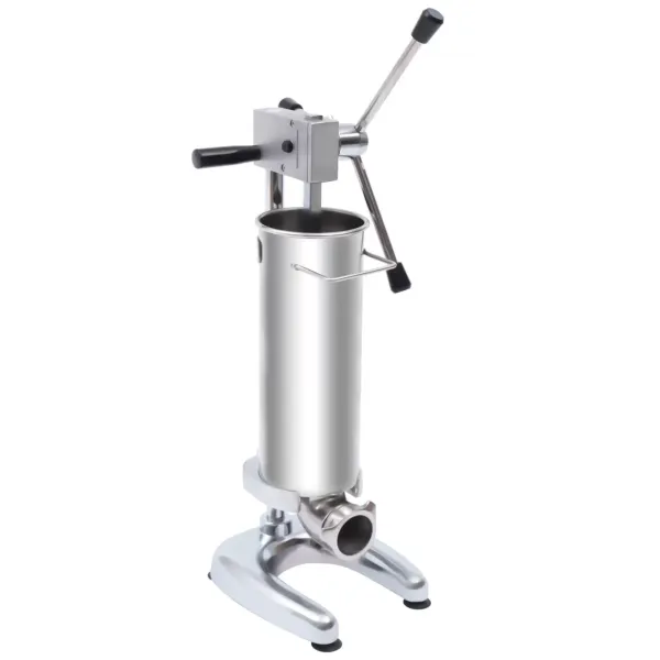 3L Manual Vertical Sausage Stuffer Stainless Steel Meat Filler Salami Maker