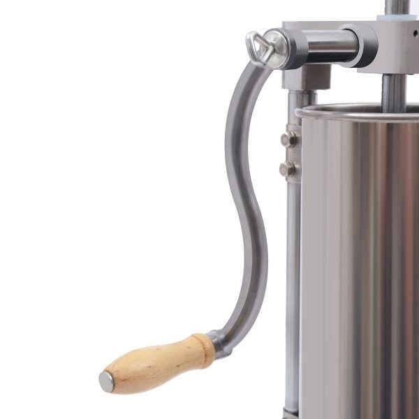 Sausage Stuffer, Vertical Stainless Steel Sausage Maker Packed with 8 Tubes