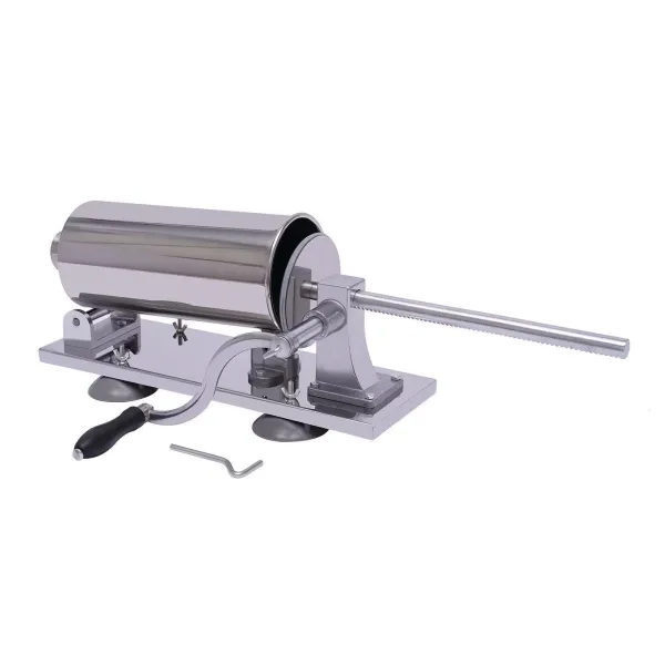 4L /8LBS Manual Sausage Stuffer Horizontal Sausage Maker Meat Filling Machine Stainless Steel