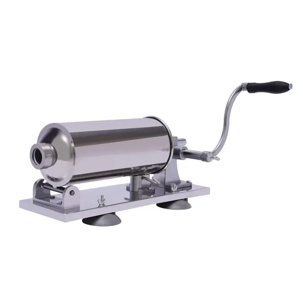 4L /8LBS Manual Sausage Stuffer Horizontal Sausage Maker Meat Filling Machine Stainless Steel