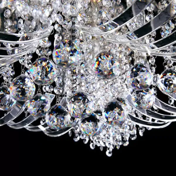 50cm Luxury LED Crystal Ceiling Lighting Chandelier Pendant Light Square Lamp