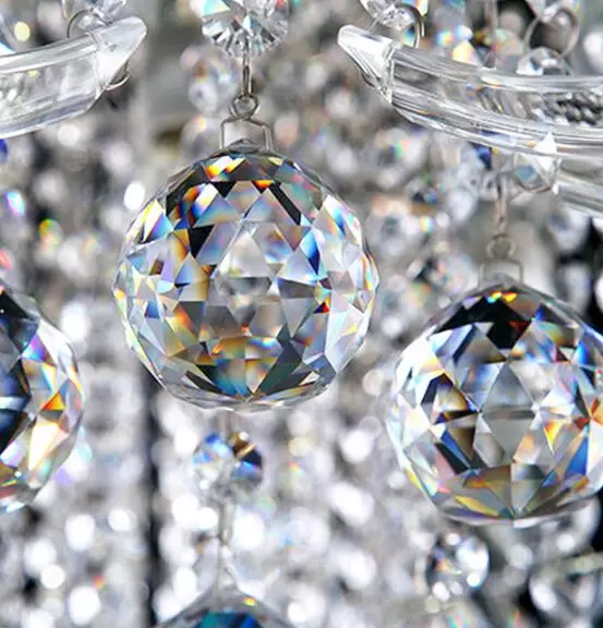 50cm Luxury LED Crystal Ceiling Lighting Chandelier Pendant Light Square Lamp