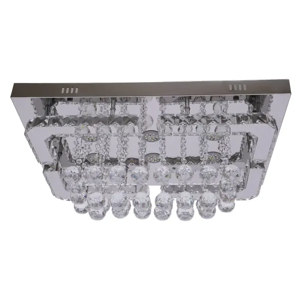 Rectangle Crystal Light LED Ceiling Lamp Modern Chandelier Modern Luxury Crystal Pendant Light Ceiling Lamp for Diving Room Bedroom
