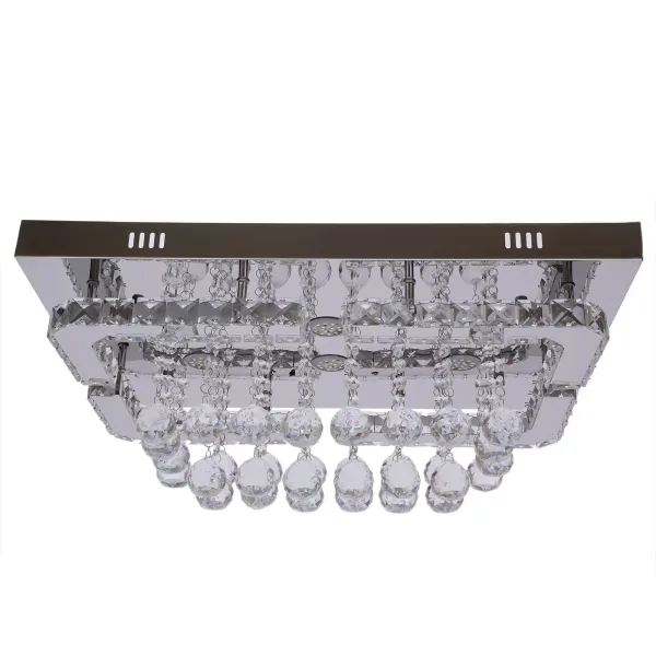 Rectangle Crystal Light LED Ceiling Lamp Modern Chandelier Modern Luxury Crystal Pendant Light Ceiling Lamp for Diving Room Bedroom