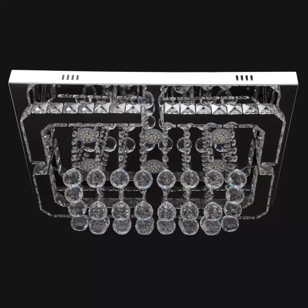 Rectangle Crystal Light LED Ceiling Lamp Modern Chandelier Modern Luxury Crystal Pendant Light Ceiling Lamp for Diving Room Bedroom