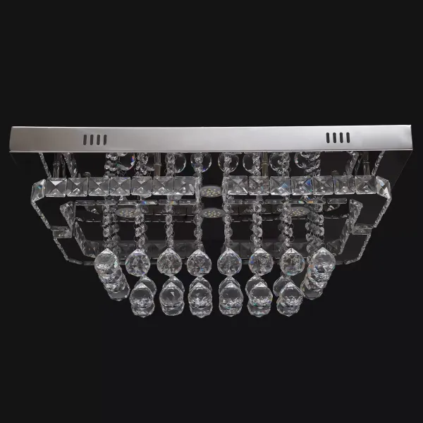 Rectangle Crystal Light LED Ceiling Lamp Modern Chandelier Modern Luxury Crystal Pendant Light Ceiling Lamp for Diving Room Bedroom