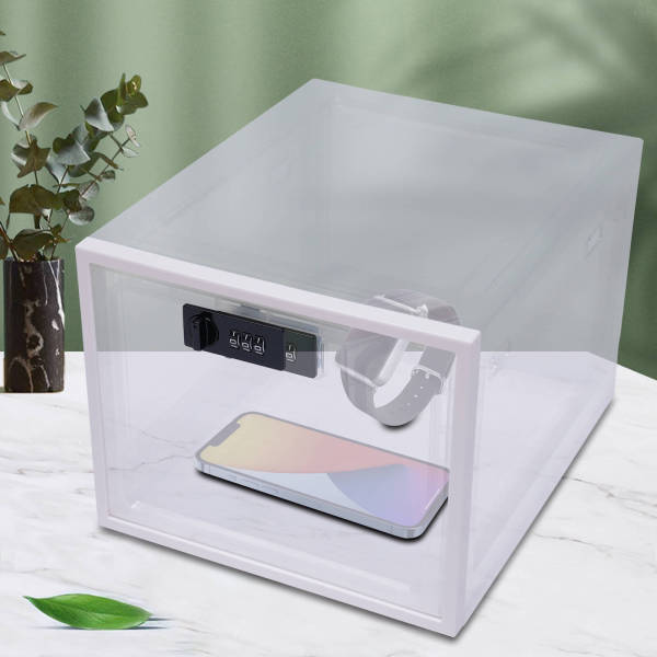 Transparent One Compact Hygienic Lockable Box for Food Medicines & Home Safety Scalable