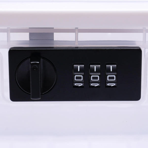 Transparent One Compact Hygienic Lockable Box for Food Medicines & Home Safety Scalable