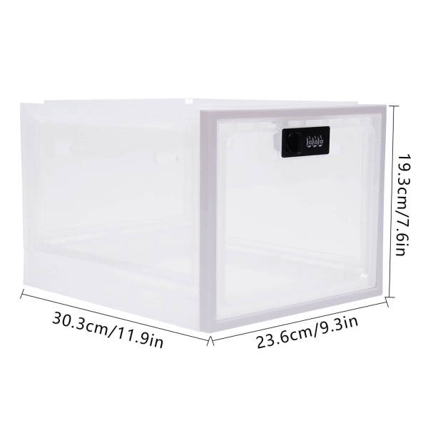 Transparent One Compact Hygienic Lockable Box for Food Medicines & Home Safety Scalable
