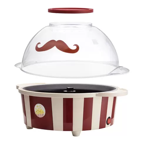 4.5L Electric Popcorn Maker Machine Home Snack Popper Popping Cooker Red+White