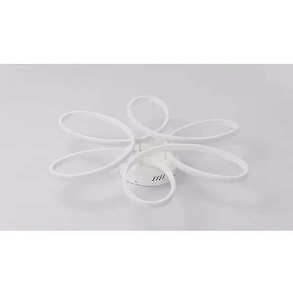 Modern LED Ceiling Light, 6-Head 75W Flush Mount Acrylic Chandelier Flower Shape White Light 6500K Modern LED Ceiling Light, 6-Head 75W Flush Mount Acrylic Chandelier Flower Shape White Light 6500K