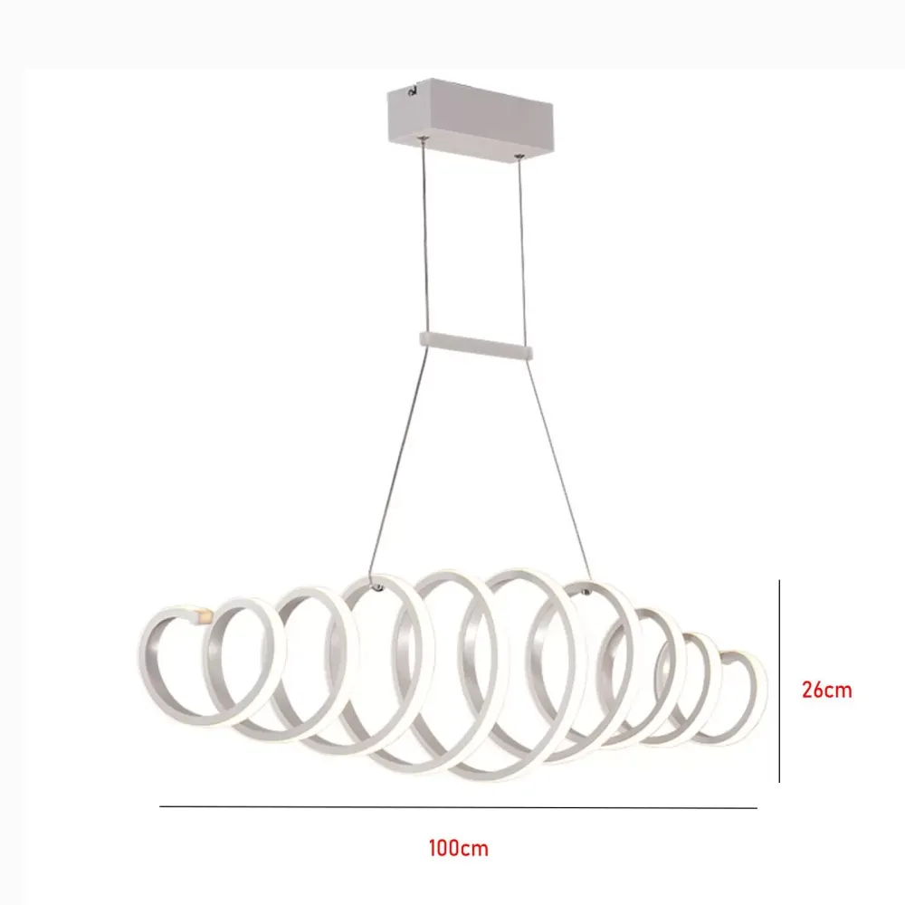 Modern Acrylic LED Pendant Lamp Dining Room Acrylic Chandelier Warm Light Unique and Beautiful Design Ceiling Lamp for Living Room