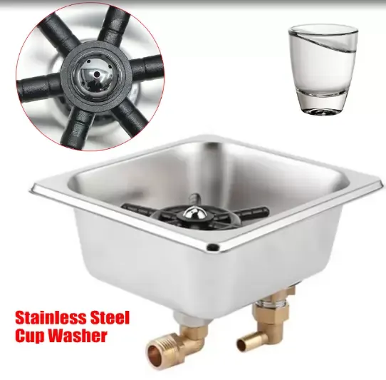 Automatic Stainless Steel Cup Washer Cleaner Glass Rinser Steaming Pitcher Automatic Stainless Steel Cup Washer Cleaner Glass Rinser Steaming Pitcher