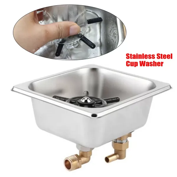 Automatic Stainless Steel Cup Washer Cleaner Glass Rinser Steaming Pitcher