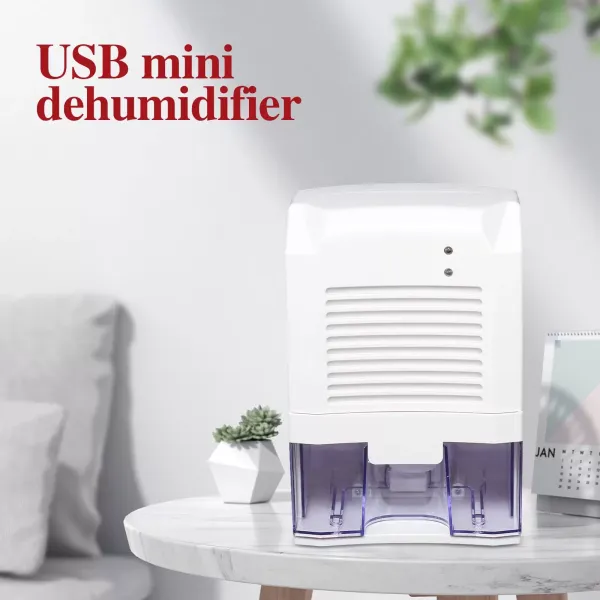 Mini USB Household Dehumidifier Air Dryer Office Moisture Damp Drying 800ML 15W