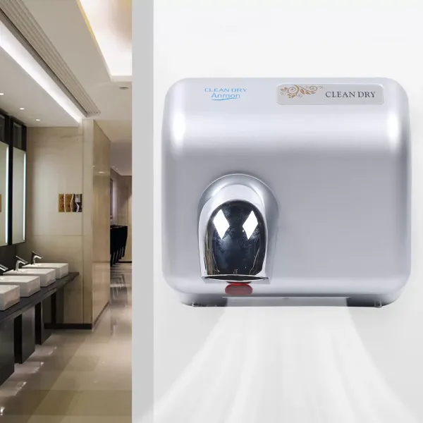 Wall Mounted Powerful Automatic Electric Hand Dryer High-speed Hand Dryer Automatic Induction Hand Dryer for Family Toilets Restaurants Hotels