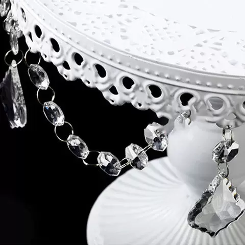 European Style Fashion Iron Structure Cake Stand Dessert Holder Set
