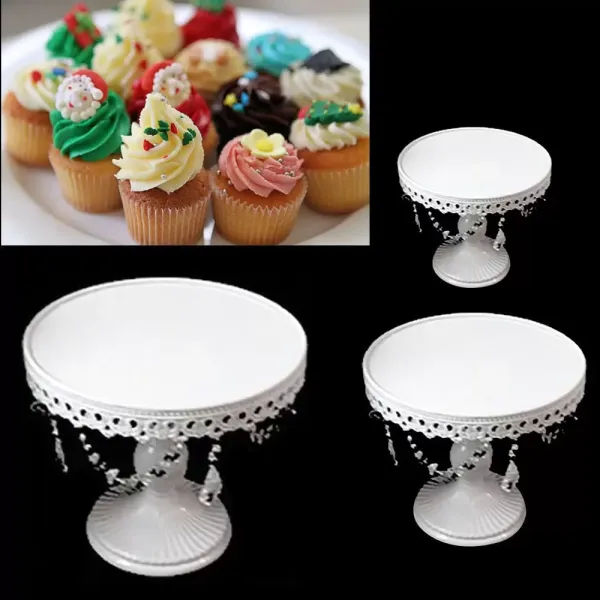 European Style Fashion Iron Structure Cake Stand Dessert Holder Set