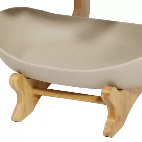 3 Tier Ceramic Fruit Basket Stand - Fruit Vegetables Basket Holder - Countertop Decorative