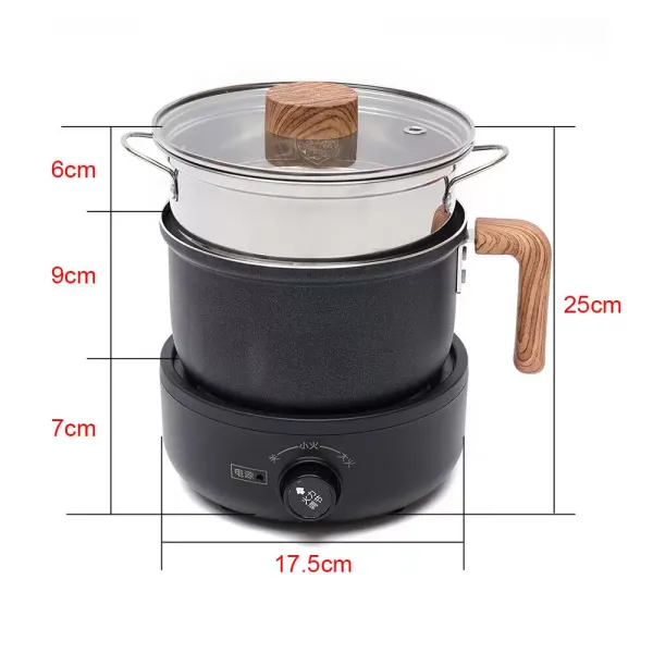 Multifunctional Mini Electric Cooker NonStick Pan Frying Pan Cooker Steamer