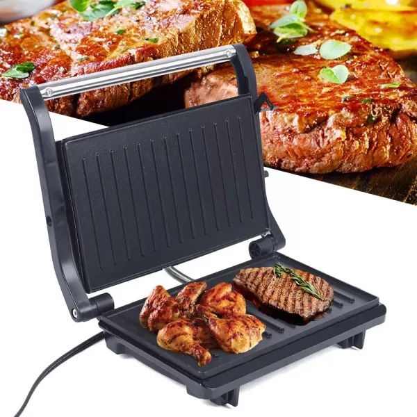750W Electric Sandwich Grill Panini Press Sandwich Steak Maker Toaster Non-stick