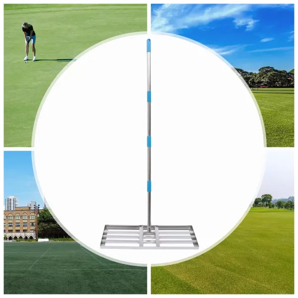 Stainless Steel Lawn Leveler Tool Lawn Level Rake 30"x10" 62.99" Soil Leveler AU Stainless Steel Lawn Leveler Tool Lawn Level Rake 30"x10" 62.99" Soil Leveler AU