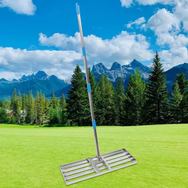Stainless Steel Lawn Leveler Tool Lawn Level Rake 30"x10" 62.99" Soil Leveler AU