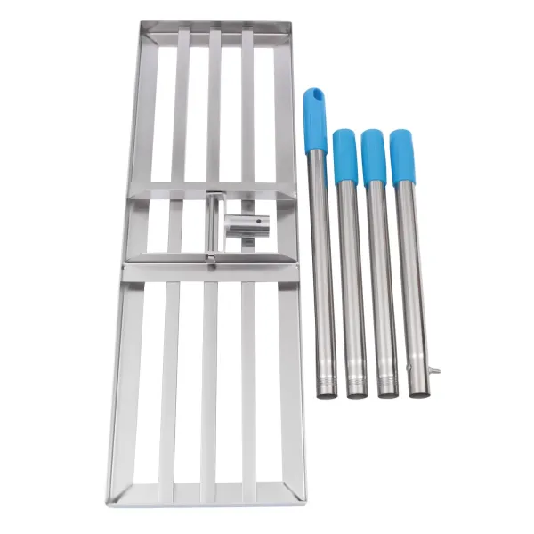Stainless Steel Lawn Leveler Tool Lawn Level Rake 30"x10" 62.99" Soil Leveler AU Stainless Steel Lawn Leveler Tool Lawn Level Rake 30"x10" 62.99" Soil Leveler AU