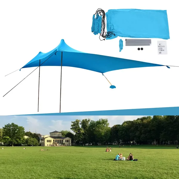 118X118X78inch Beach Shade Tent Sunshade Family Tent Shelter Canopy Awning Blue,Fit for Beach, Camping, Fishing Awning 118X118X78inch Beach Shade Tent Sunshade Family Tent Shelter Canopy Awning Blue,Fit for Beach, Camping, Fishing Awning