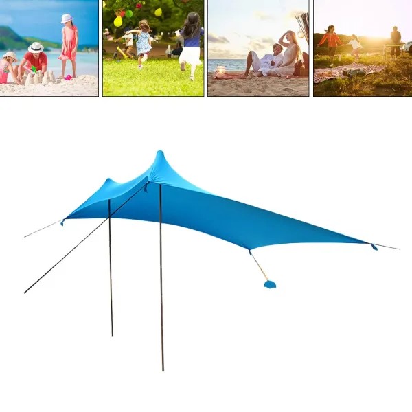 118X118X78inch Beach Shade Tent Sunshade Family Tent Shelter Canopy Awning Blue,Fit for Beach, Camping, Fishing Awning 118X118X78inch Beach Shade Tent Sunshade Family Tent Shelter Canopy Awning Blue,Fit for Beach, Camping, Fishing Awning
