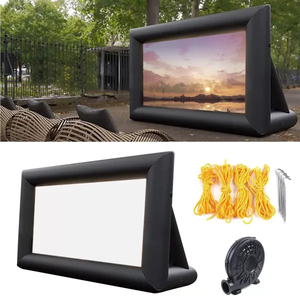 3m×5m Inflatable Projector Screen Outdoor Movie Screen with Washable Air Blower 3m×5m Inflatable Projector Screen Outdoor Movie Screen with Washable Air Blower