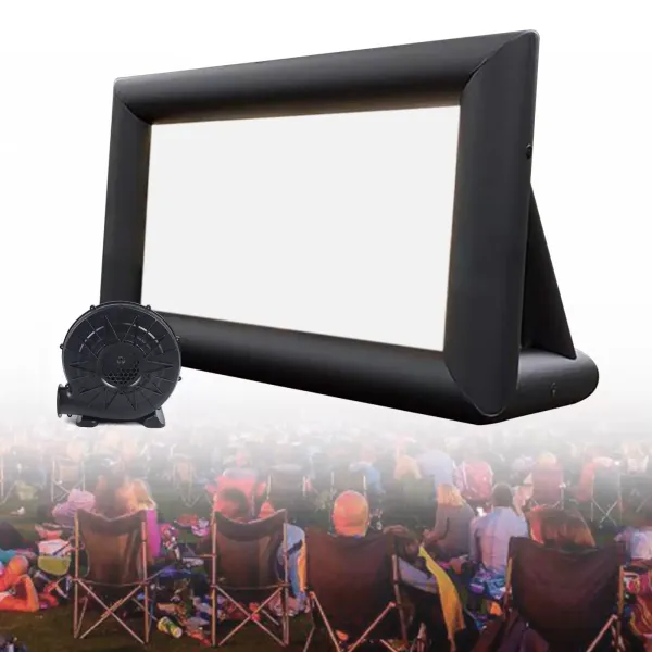 3m×5m Inflatable Projector Screen Outdoor Movie Screen with Washable Air Blower