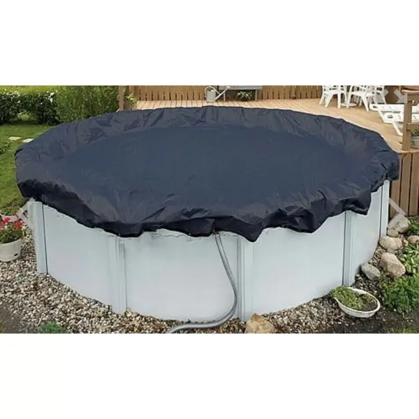 12FT Round Swimming Pool Cover Outdoor Oxford Paddling Pool Cover Rainproof