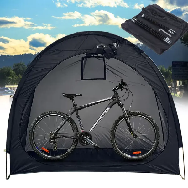 Waterproof Bicycle Storage Tent Shed Cover Outdoor Shelter Garden Tool Black AU