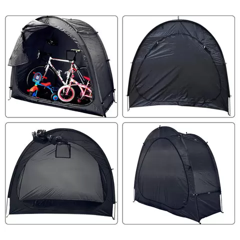 Waterproof Bicycle Storage Tent Shed Cover Outdoor Shelter Garden Tool Black AU